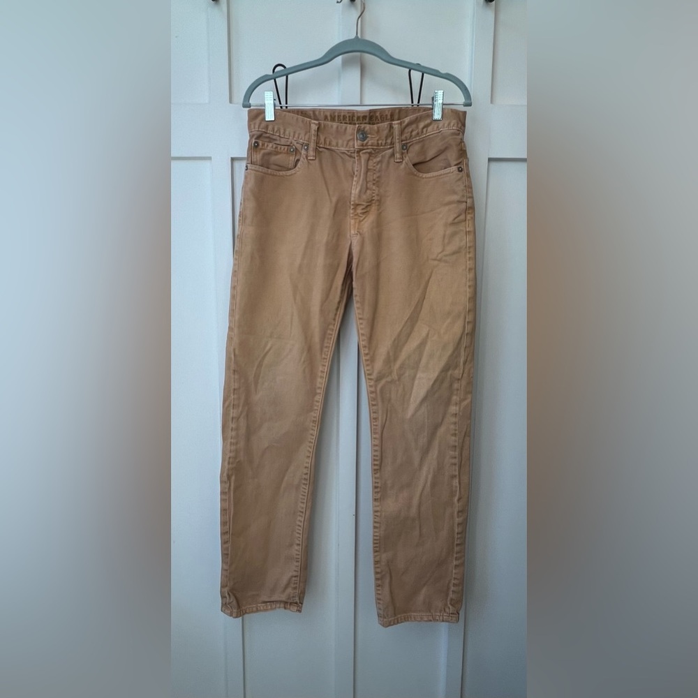 American Eagle Men's Slim Straight Size 30 / 32 Brown Tan Jeans Pants Gorpcore